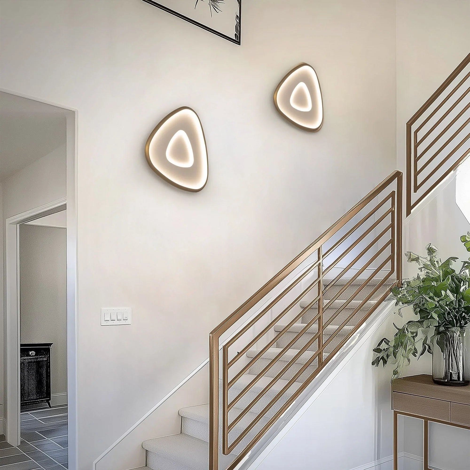 Mandala 24" LED Wall Sconce, 4CCT, Black Chrome Finish