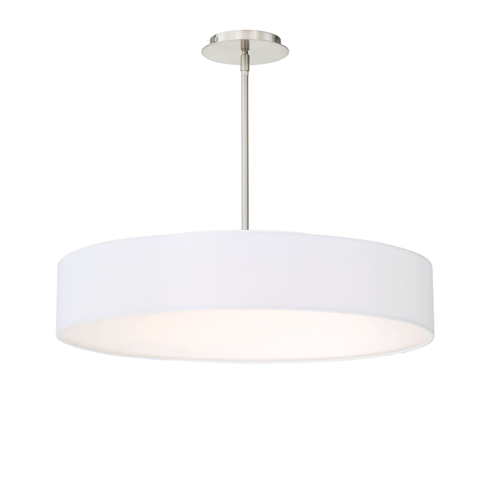 Manhattan 26 in. LED Pendant Light Nickel Finish - Bees Lighting