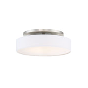 Manhattan 14" LED Semi-Flush Mount, Brushed Nickel Finish