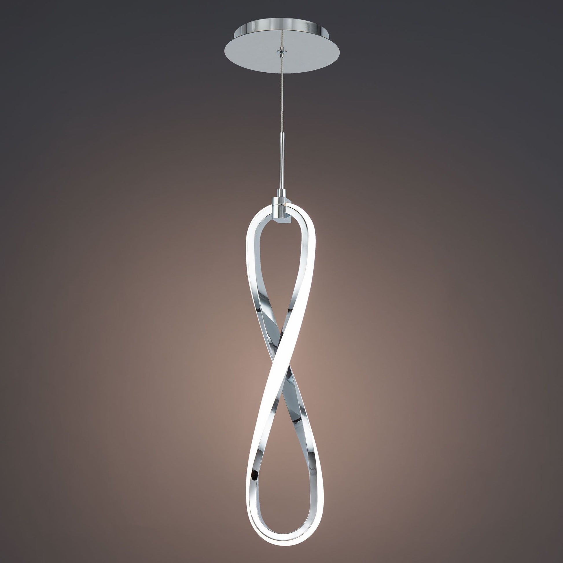 Marise 21" LED Mini Pendant, Chrome Finish - Bees Lighting