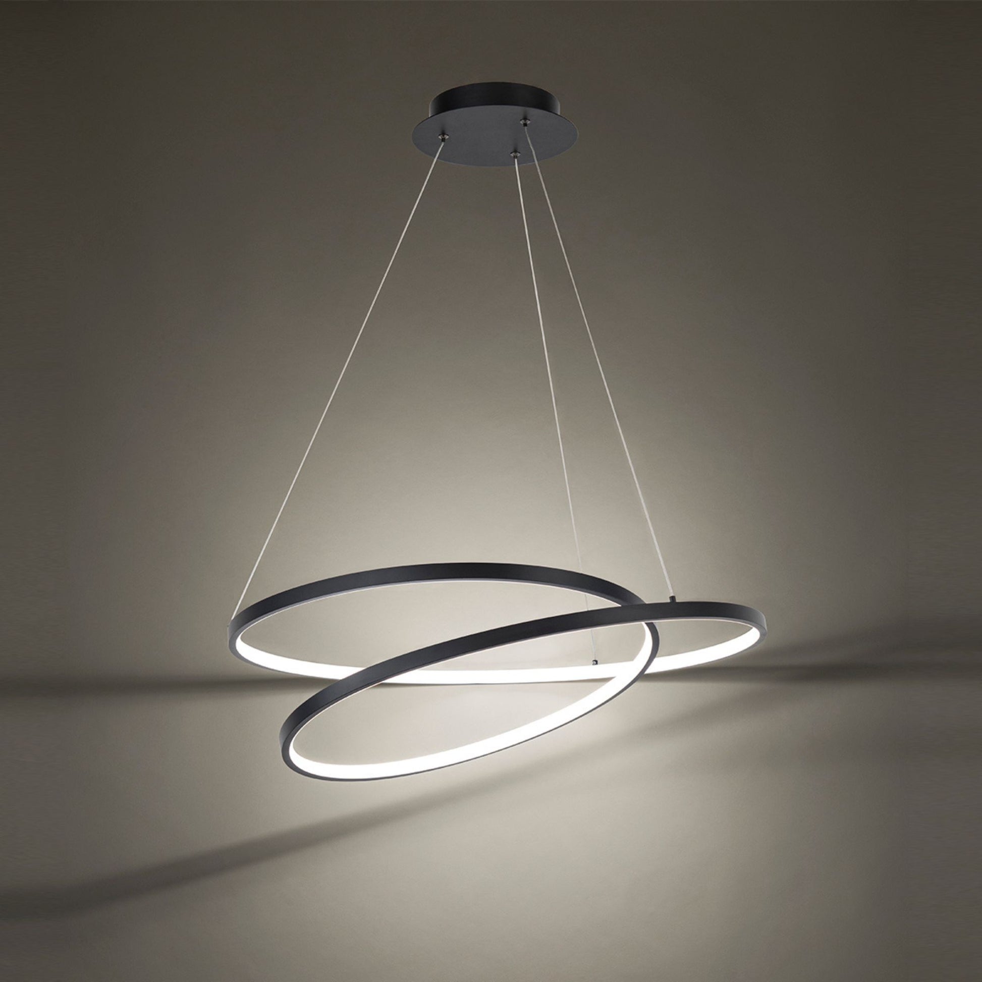 Marques 28" LED Pendant, Black Finish - Bees Lighting
