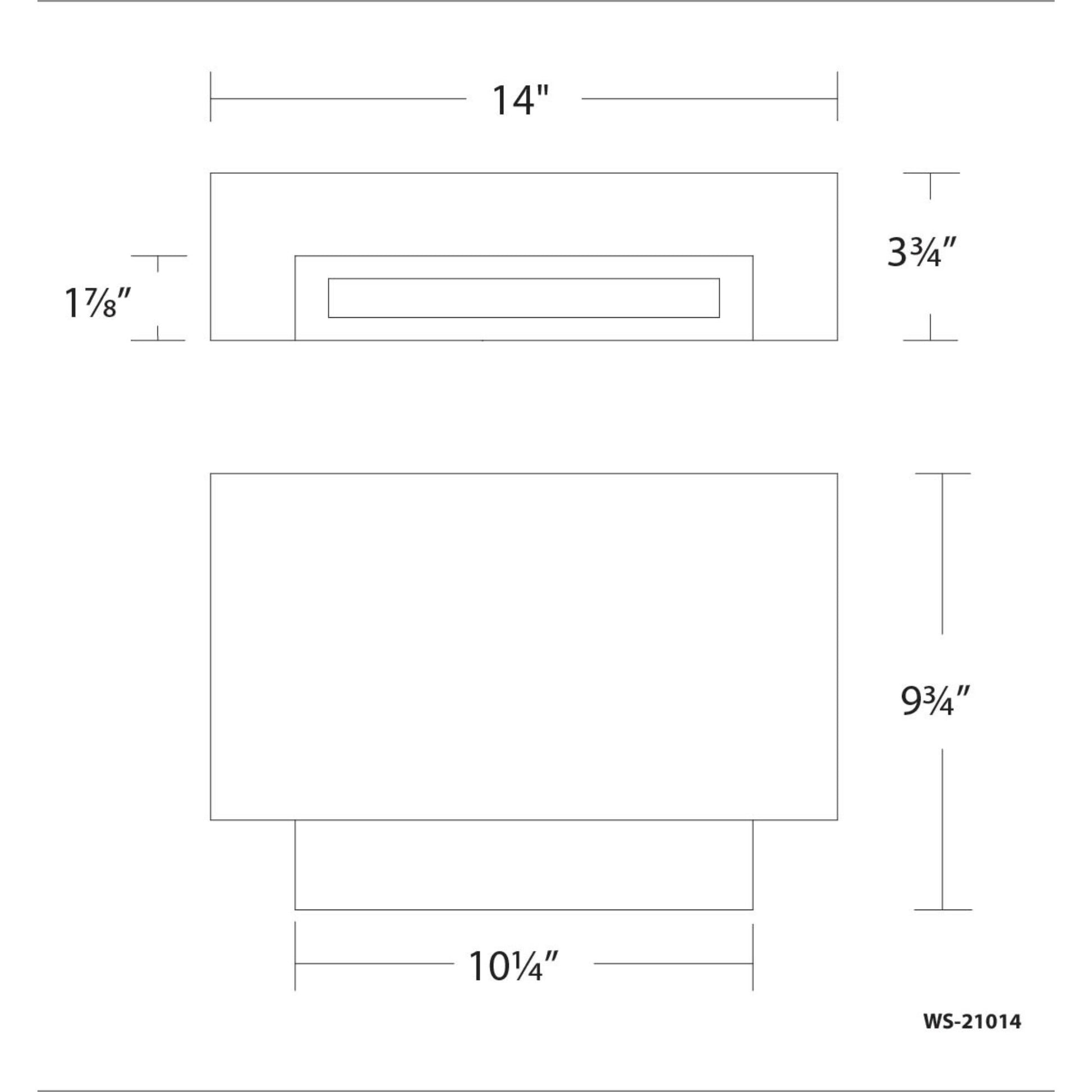 Maven 14" LED Wall Sconce, Brushed Nickel Finish - Bees Lighting