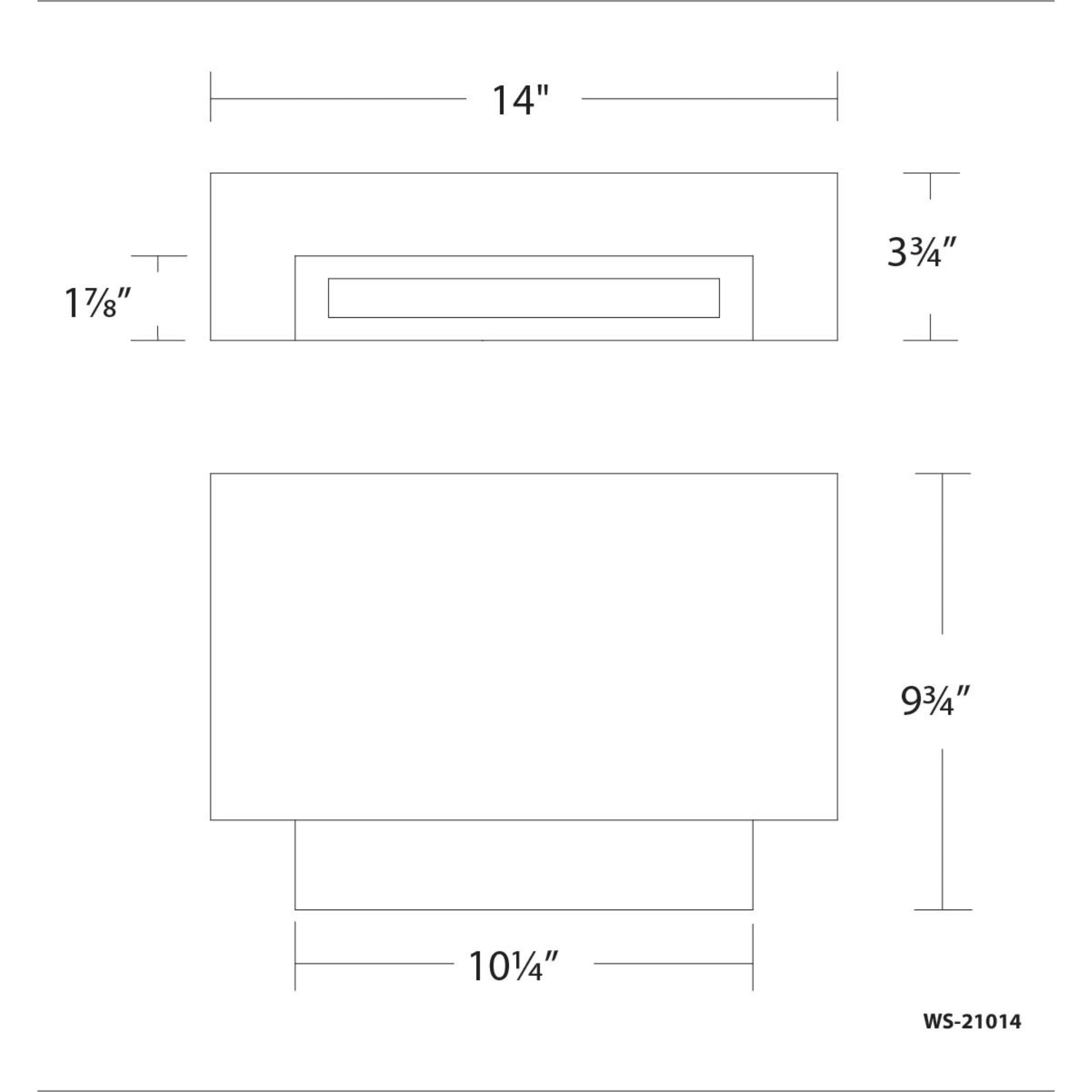 Maven 14" LED Wall Sconce, Brushed Nickel Finish - Bees Lighting