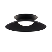 Miso 22" LED Flush Mount, 4CCT, Black Finish