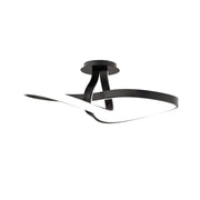 Mobius 24" LED Flush Mount, Black Finish