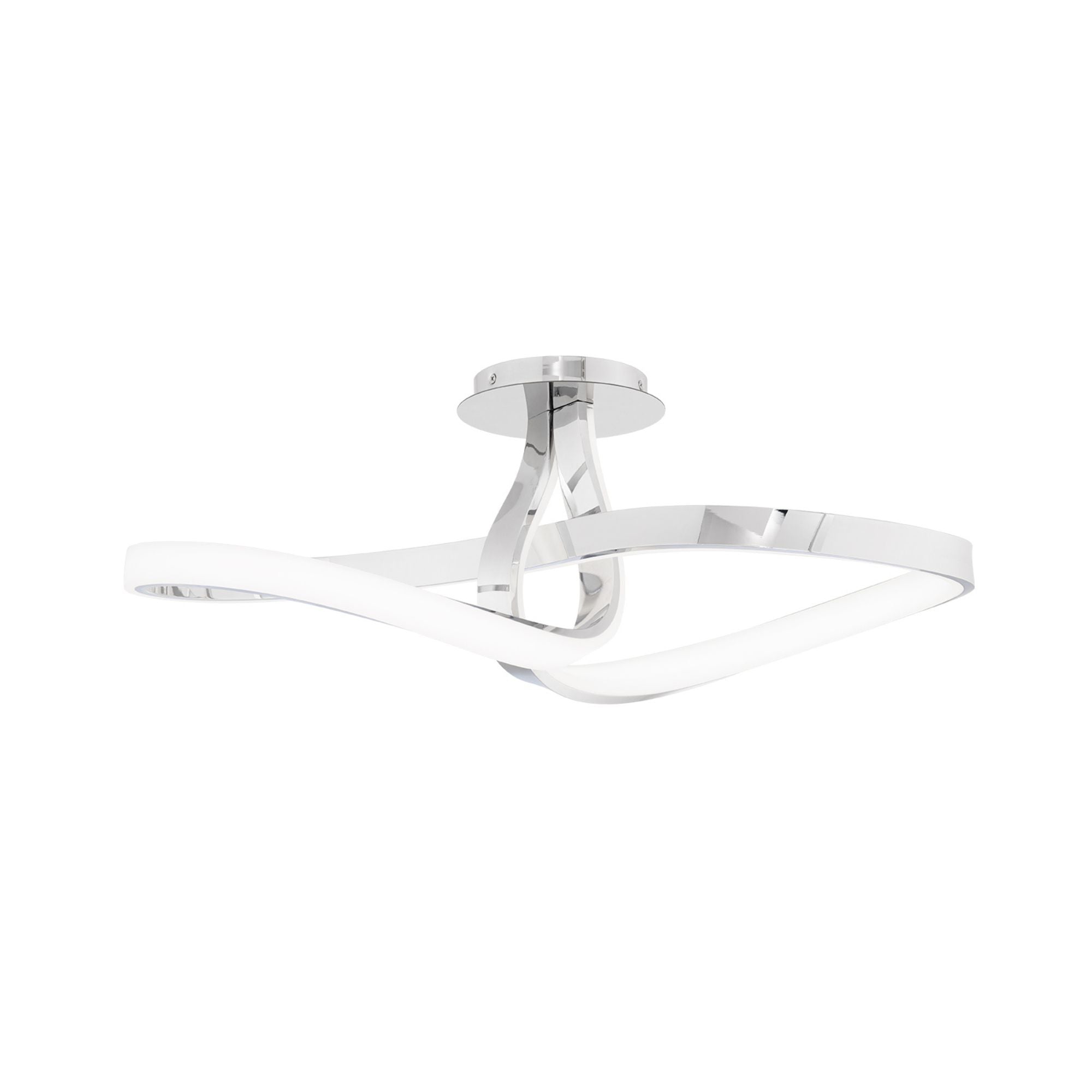 Mobius 24" LED Flush Mount, Chrome Finish