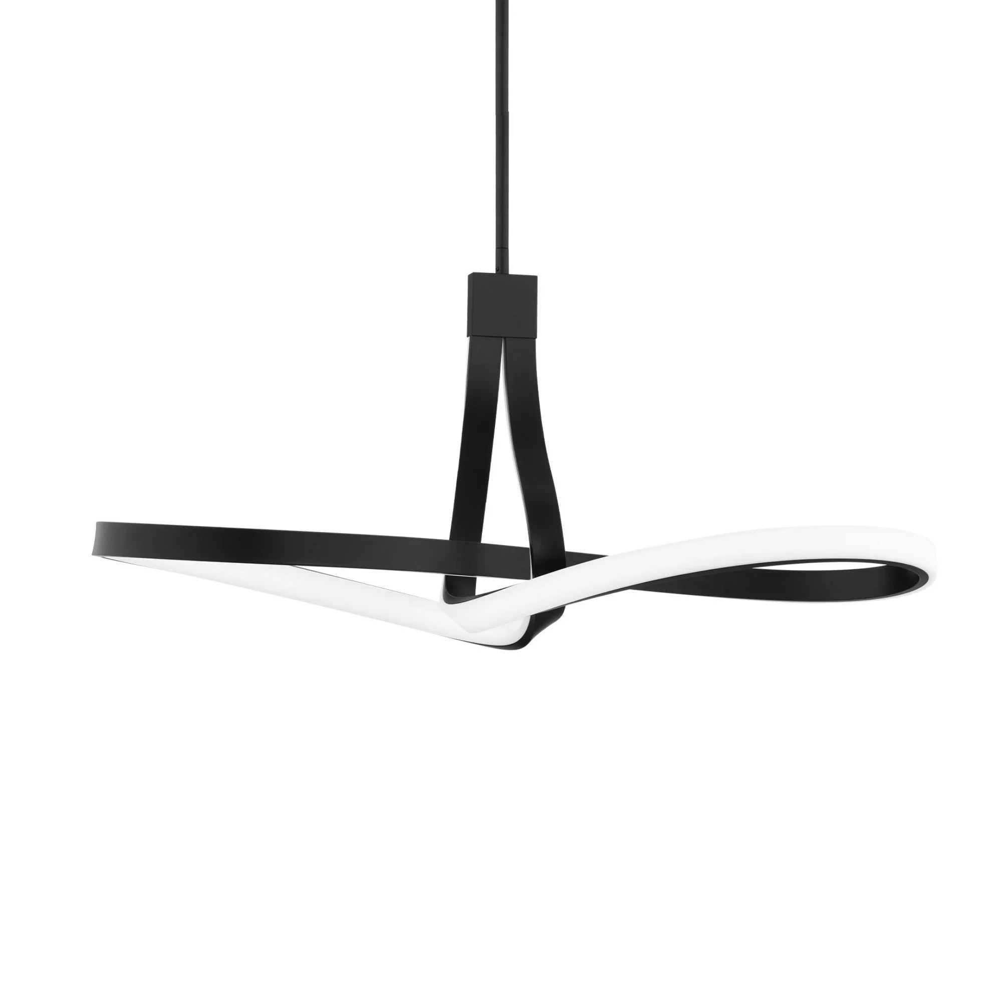 Mobius 33" LED Pendant, Black Finish