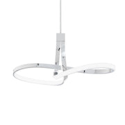 Mobius 33" LED Pendant, Chrome Finish