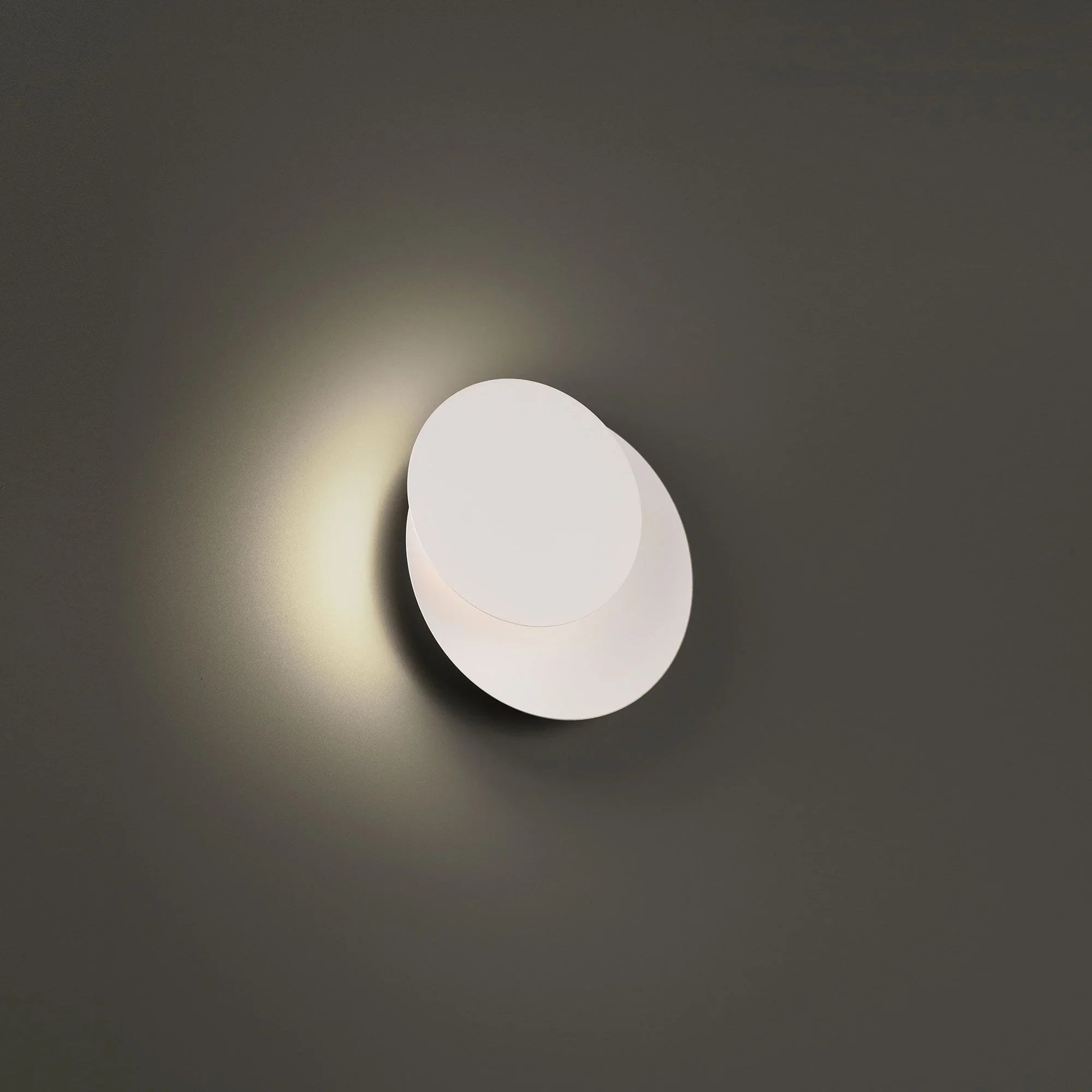 Moonglow 7" LED Wall Sconce, 4CCT, White Finish