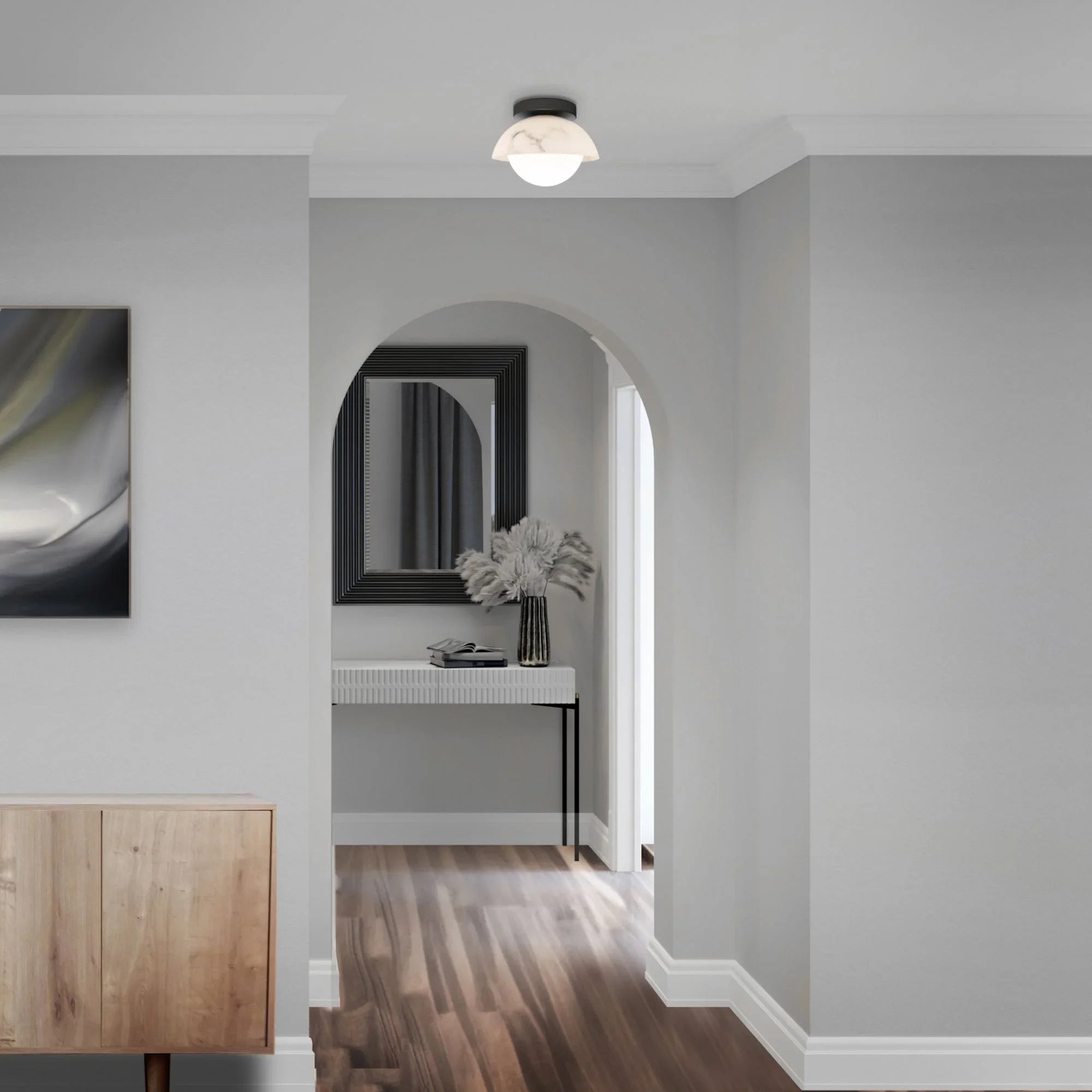 WAC Lighting - Moonstone 10" LED Flush Mount, Black Finish | Bees Lighting