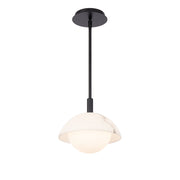 Moonstone 10" LED Pendant, Black Finish - Bees Lighting