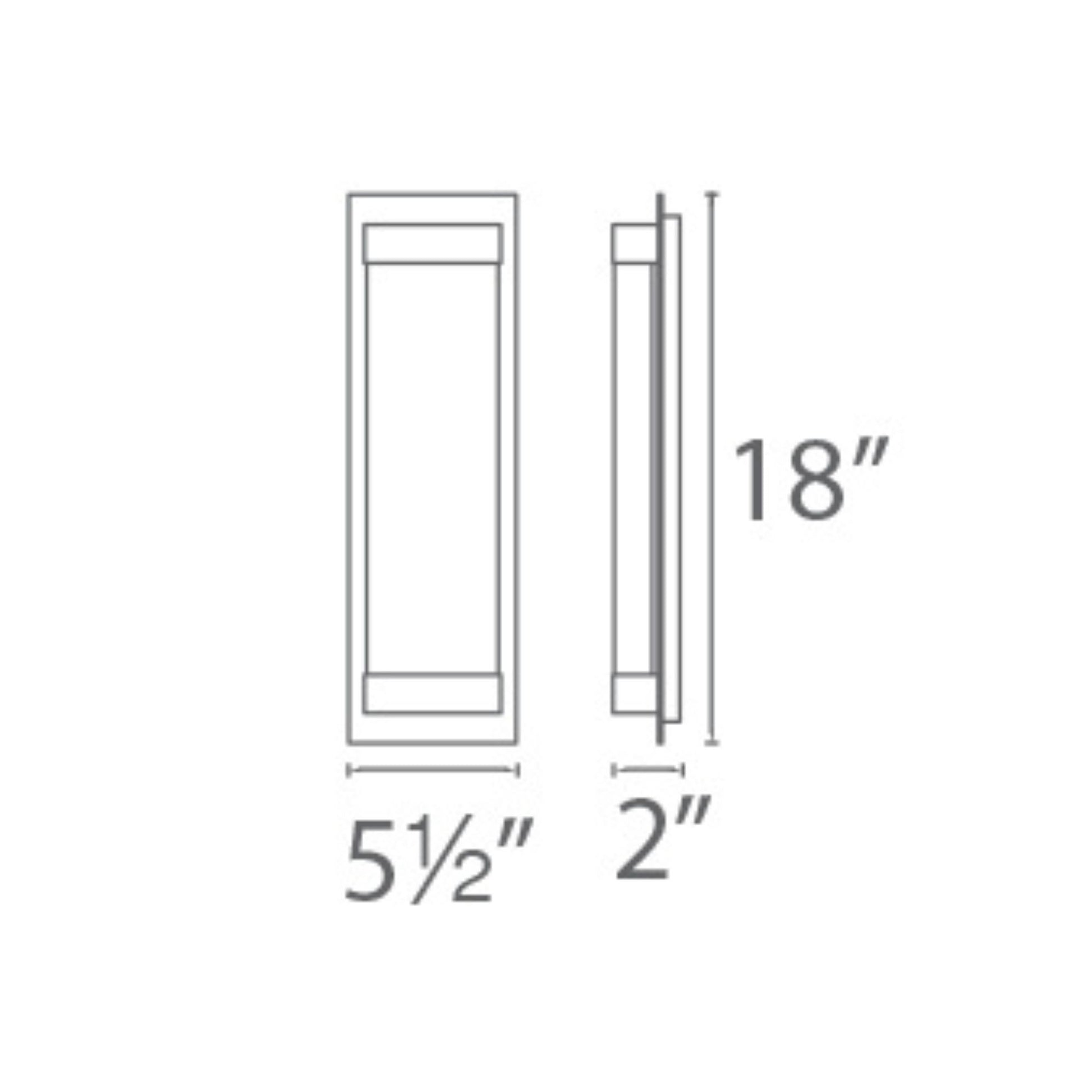 Mythical 18" LED Wall Sconce, Polished Nickel Finish - Bees Lighting