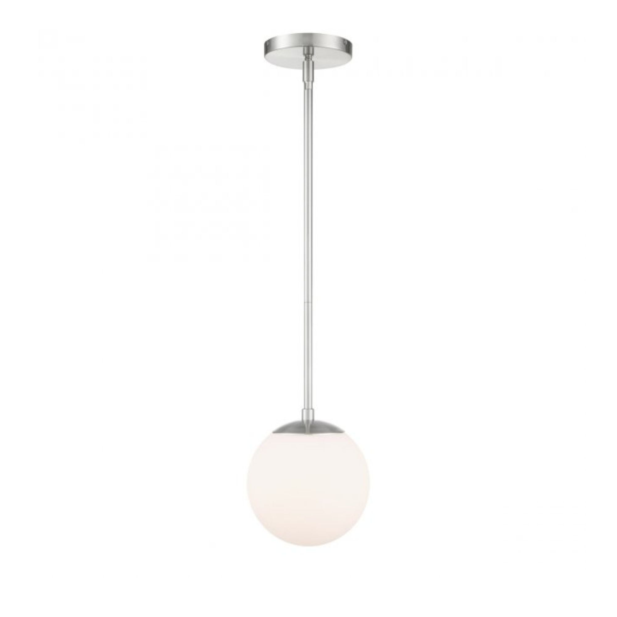 Niveous 7" LED Pendant, Brushed Nickel Finish - Bees Lighting