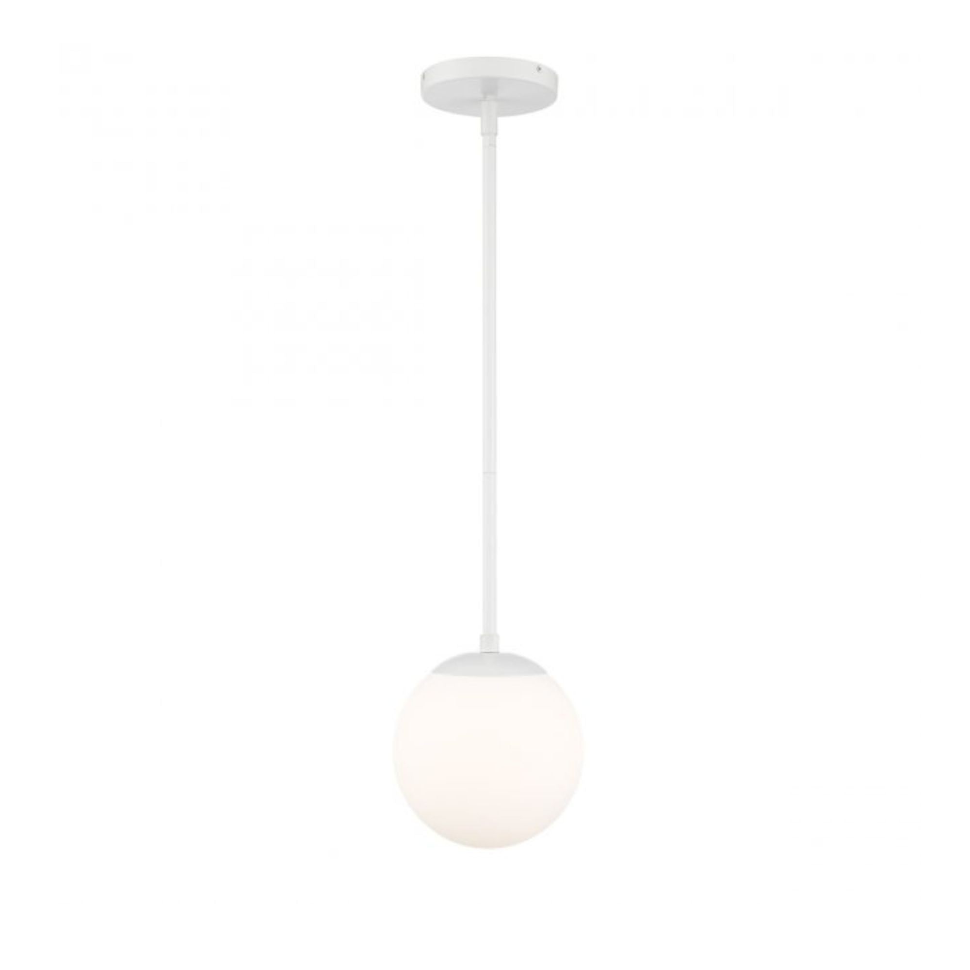 Niveous 7 In LED Pendant Light White Finish