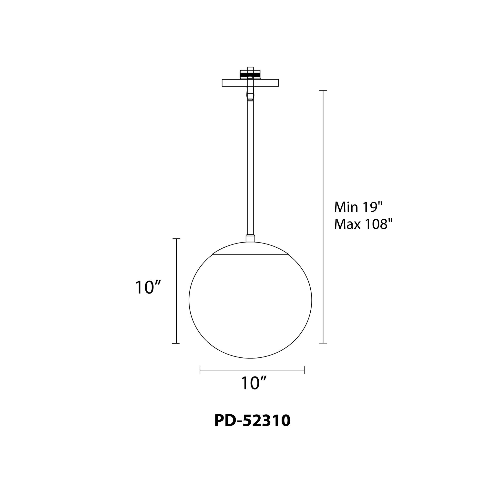 Niveous 10" LED Pendant, Brushed Nickel Finish - Bees Lighting