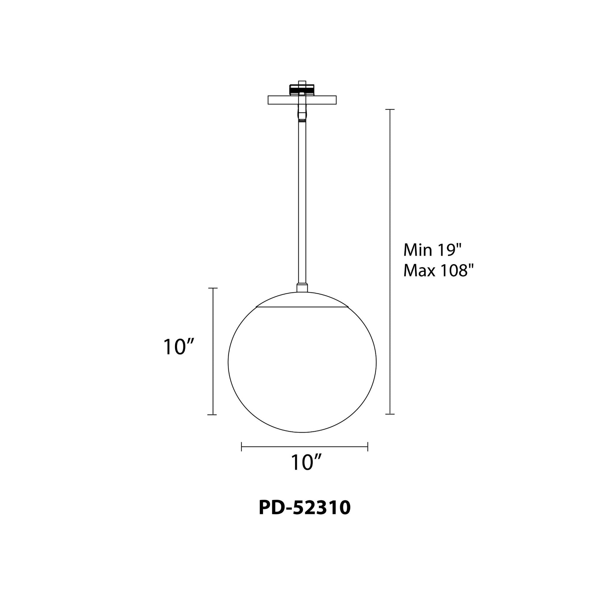 Niveous 10" LED Pendant, White Finish - Bees Lighting
