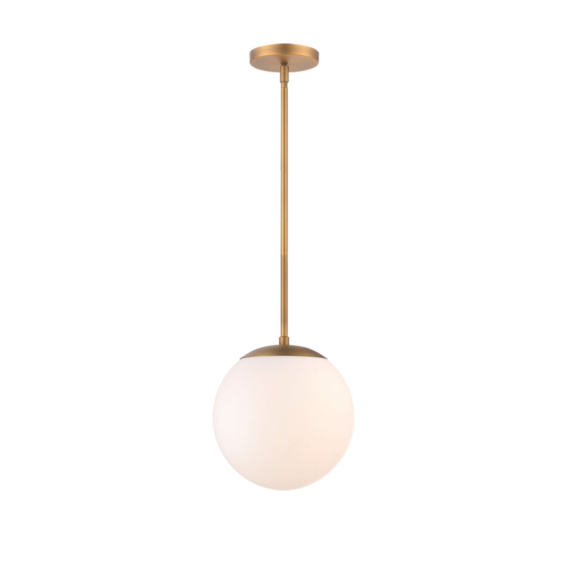 Niveous 14" LED Pendant, Aged Brass Finish - Bees Lighting
