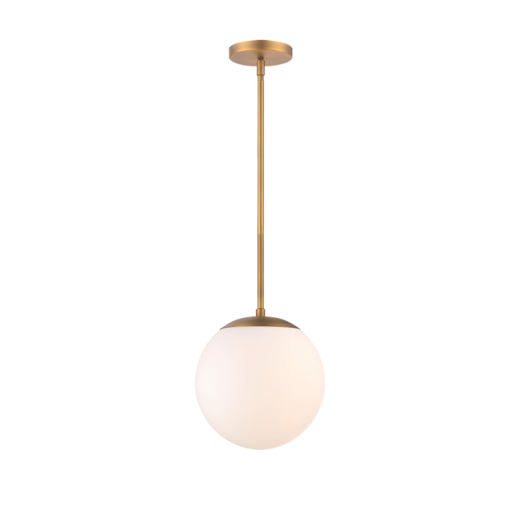Niveous 14 In LED Pendant Light Brass Finish