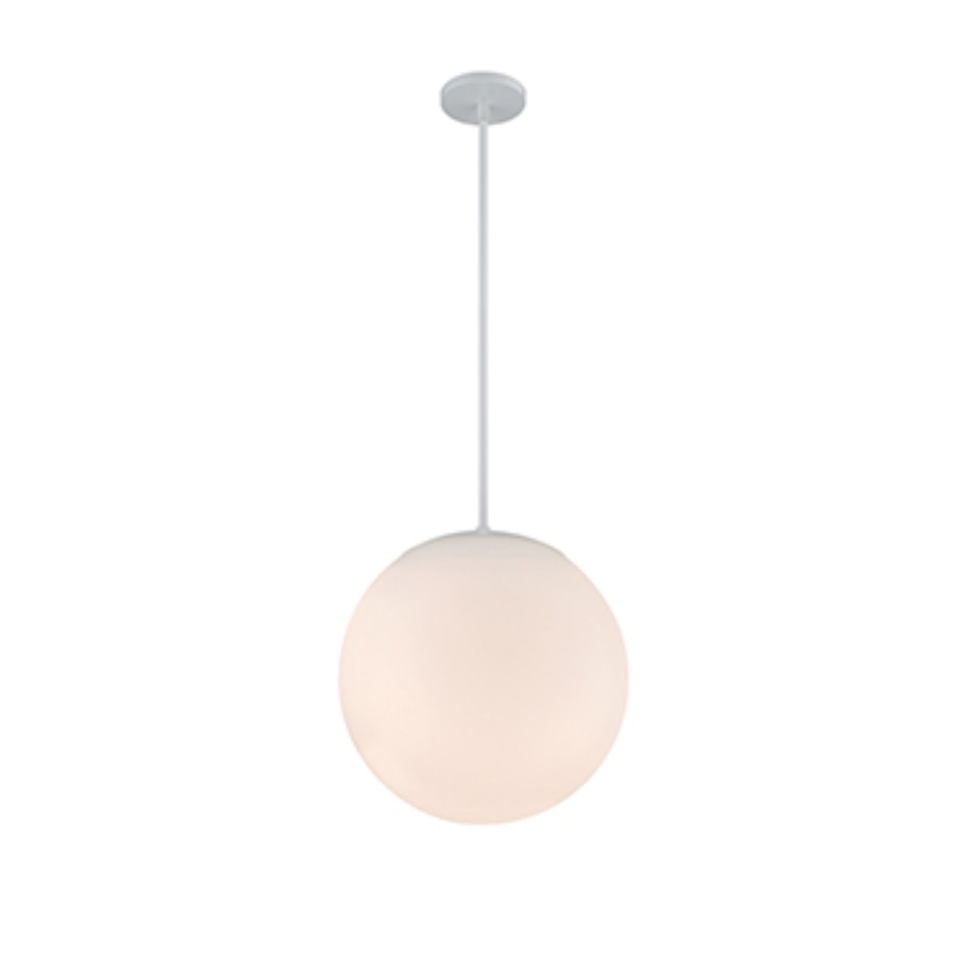 Niveous 14 In LED Pendant Light White Finish