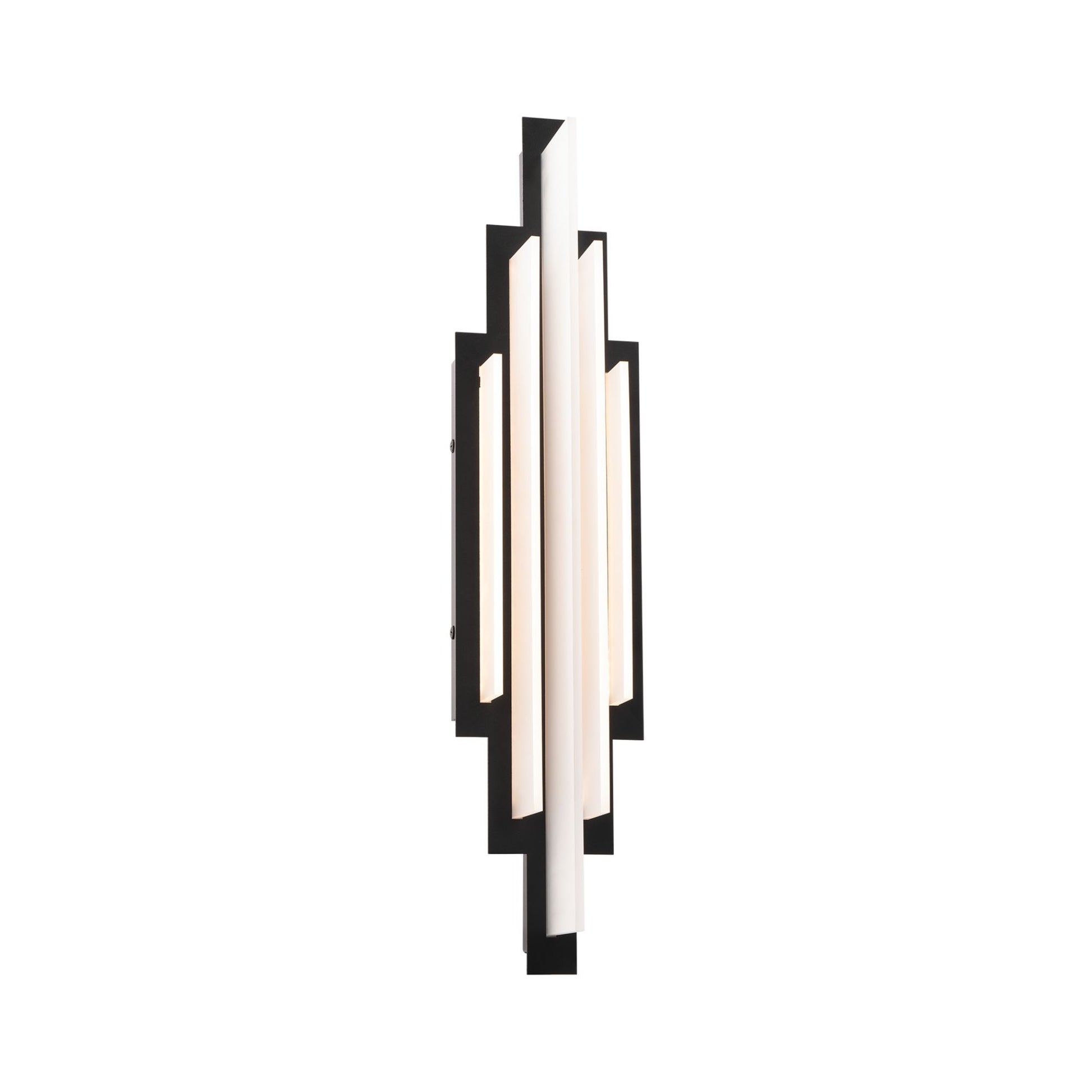 Nouveau 23" LED Wall Sconce, 3CCT, Black Finish - Bees Lighting