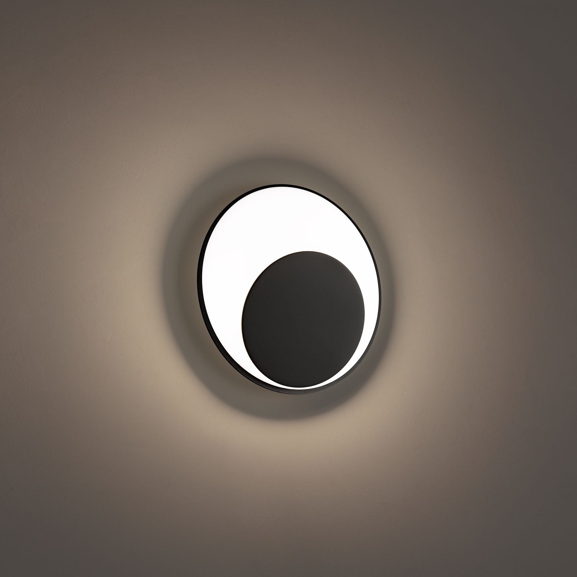 Ogle 9" LED Wall Sconce, 4CCT, Black Finish