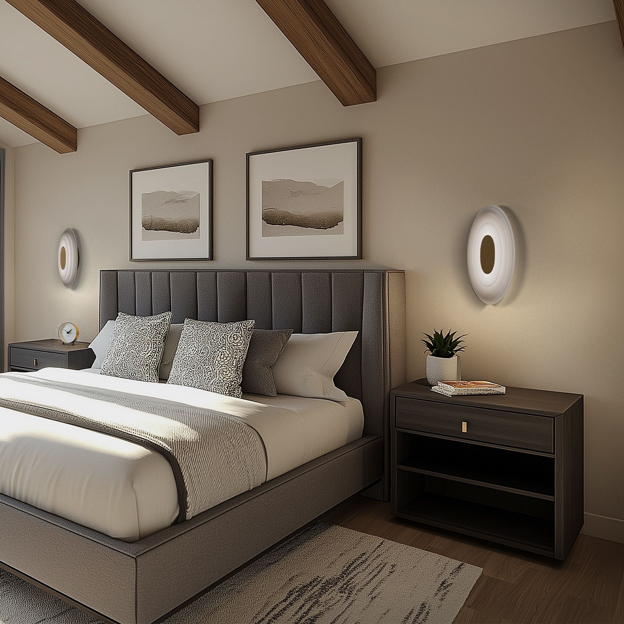 Orbix 14" LED Wall Sconce, 4CCT, Aged Brass Finish