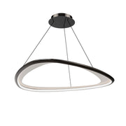 Oyster 33" LED Pendant, 4CCT, Black Chrome Finish