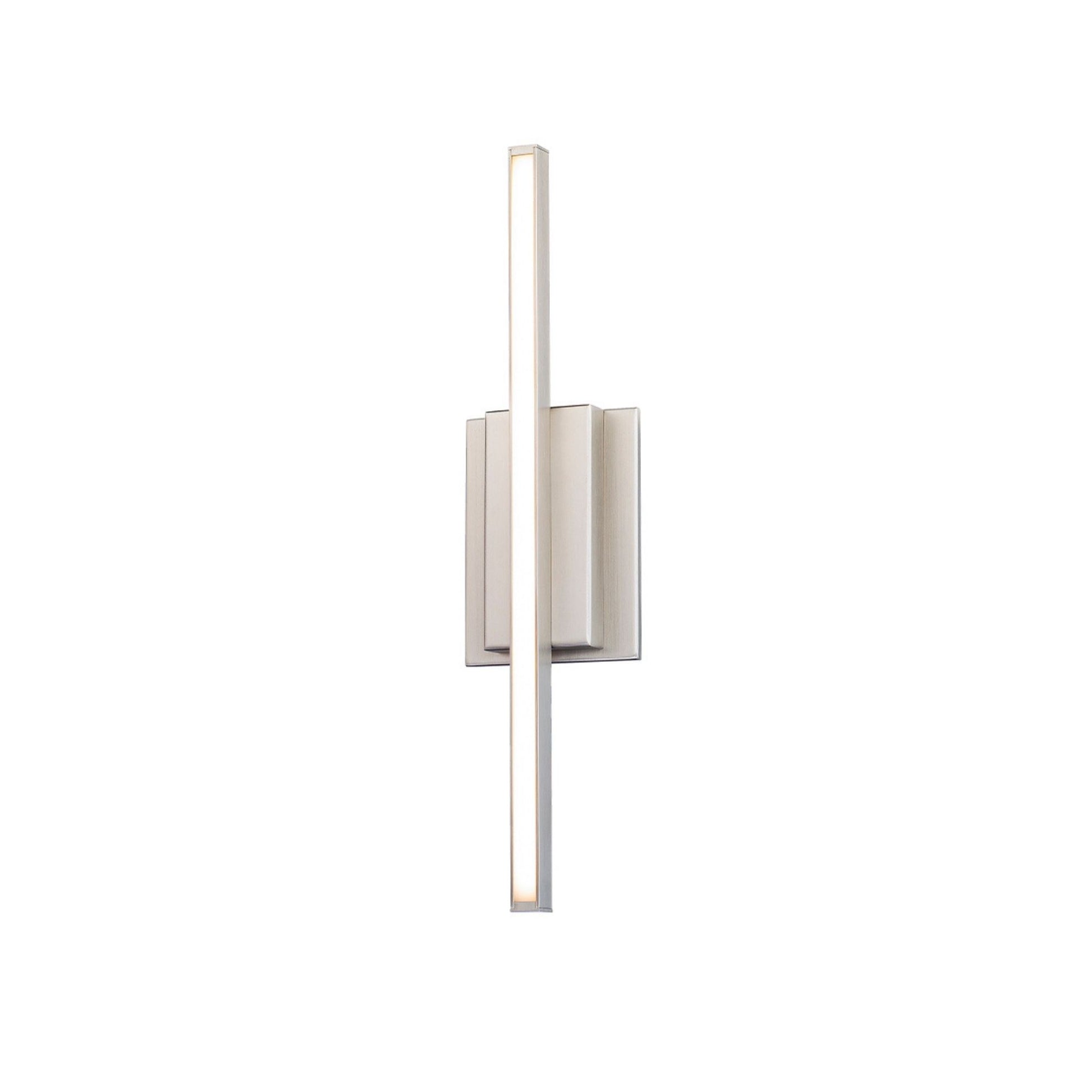 Parallax 18" LED Bath Vanity, 3CCT, Brushed Nickel Finish - Bees Lighting