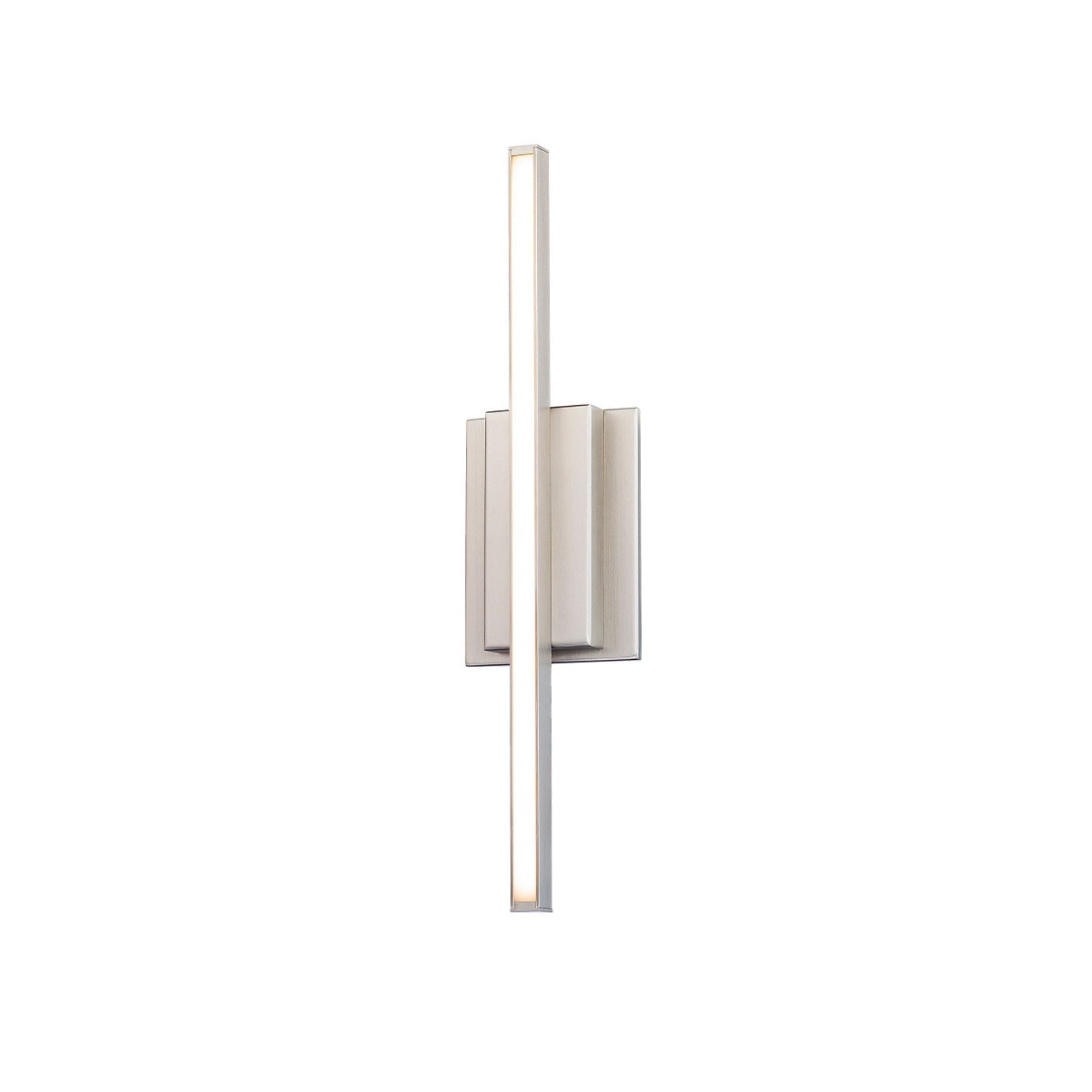 Parallax 18" LED Bath Vanity, 3CCT, Brushed Nickel Finish - Bees Lighting