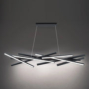 Parallax 55" LED Chandelier, Black Finish - Bees Lighting