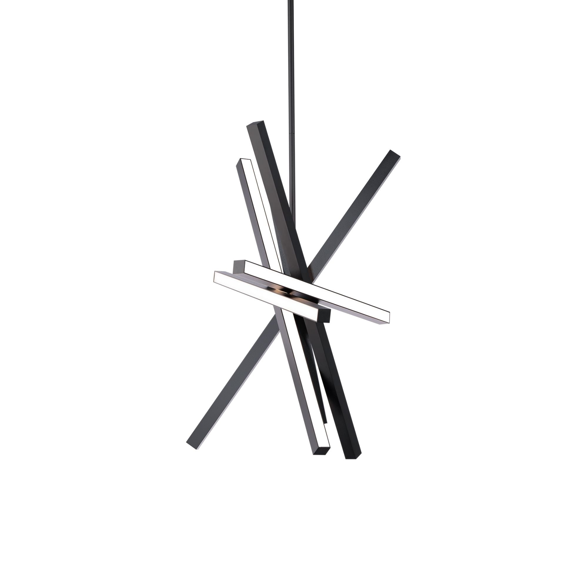 Parallax 17 in. LED Pendant Light Black finish - Bees Lighting