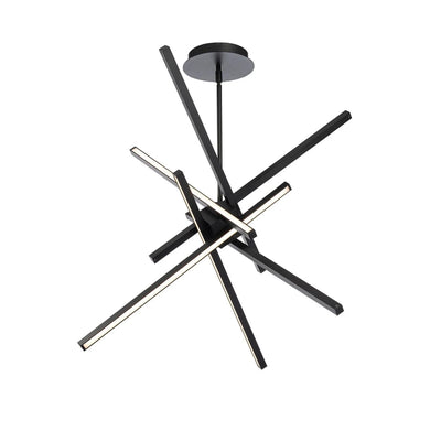 Parallax 29" LED Pendant, Black Finish
