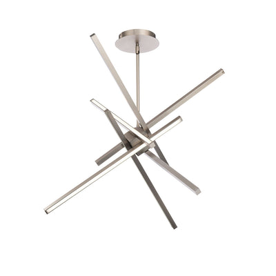 Parallax 29 in. LED Pendant Light Brushed Nickel finish