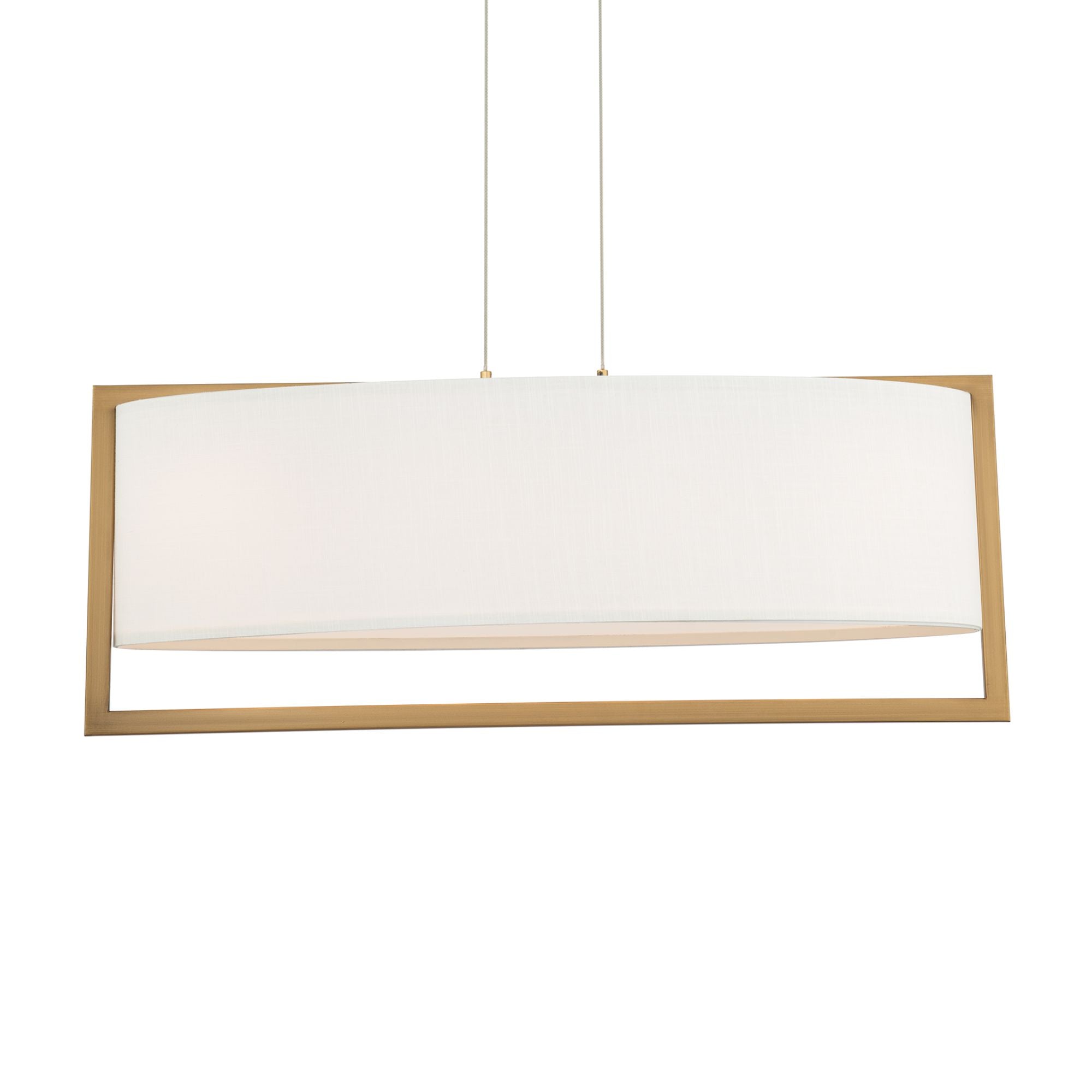 Park Avenue 31 in. LED Linear Pendant Light Brass finish