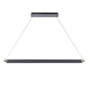 Pavilion 44" LED Pendant, Black/Aged Brass Finish - Bees Lighting