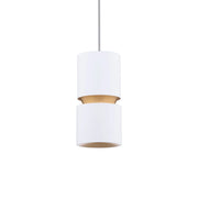 Pedistal 7" LED Pendant, 4CCT, White Finish