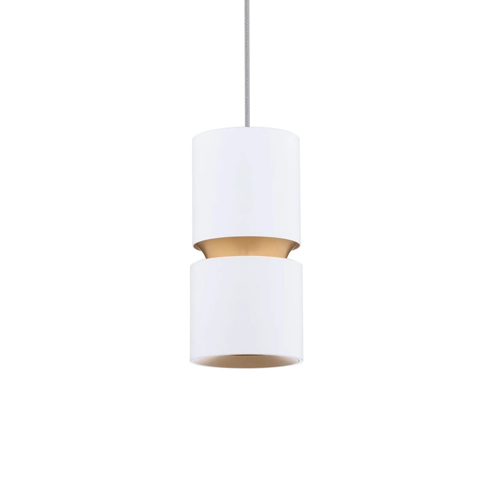 Pedistal 7" LED Pendant, 4CCT, White Finish
