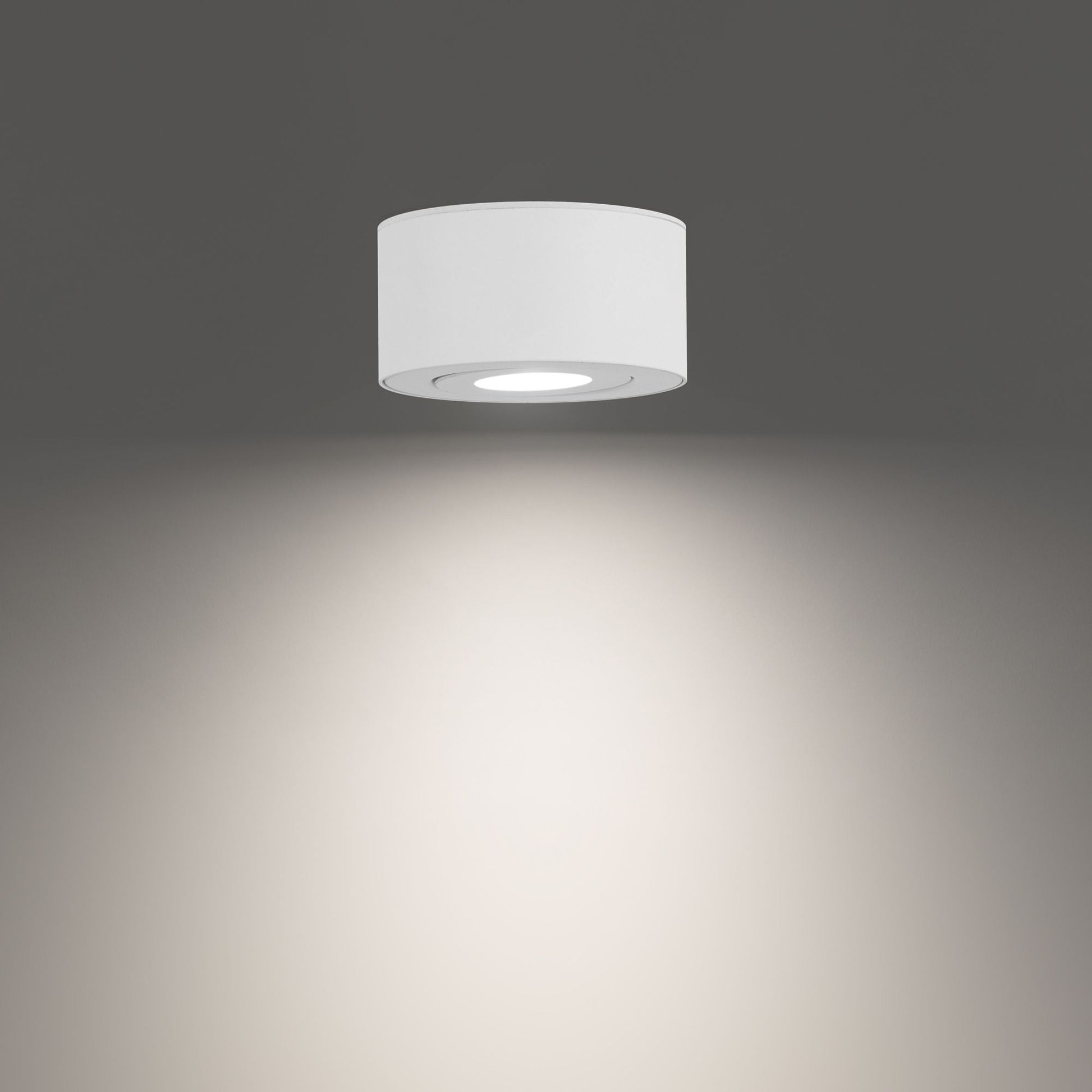 Peek 5" LED Outdoor Flush Mount, 3CCT, White Finish - Bees Lighting