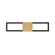 Peekaboo 22" LED Bath Vanity, 4CCT, Black/Aged Brass Finish