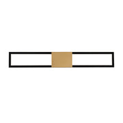 Peekaboo 32" LED Bath Vanity, 4CCT, Black/Aged Brass Finish