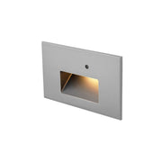 5" Wide LED Step Light with Photocell, Stainless Steel Finish, 3000K