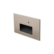 5" Wide LED Step Light with Photocell, Brush Nickel on Aluminum Finish, Amber