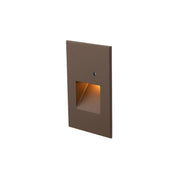 5" High LED Step Light with Photocell, Bronze on Aluminum Finish, Amber