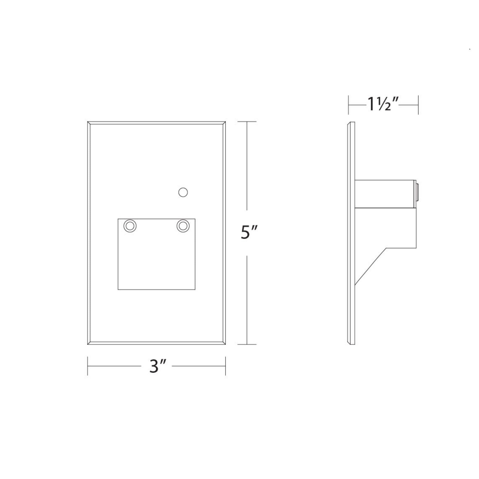 5" High LED Step Light with Photocell, Bronze on Aluminum Finish, Amber