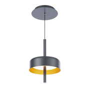 Pierce 10" LED Mini Pendant, Black/Gold Finish
