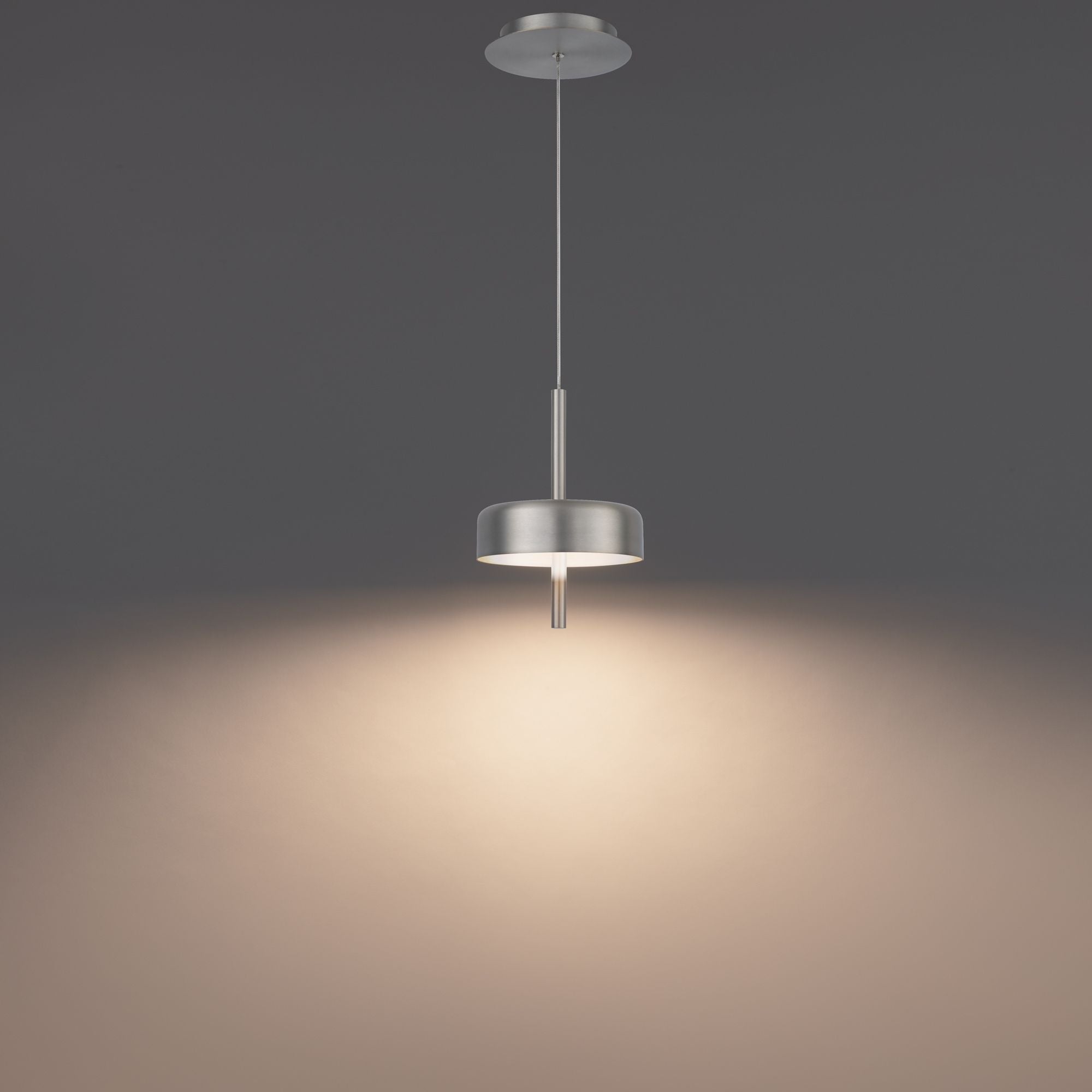 Pierce 10" LED Mini Pendant, Brushed Nickel Finish