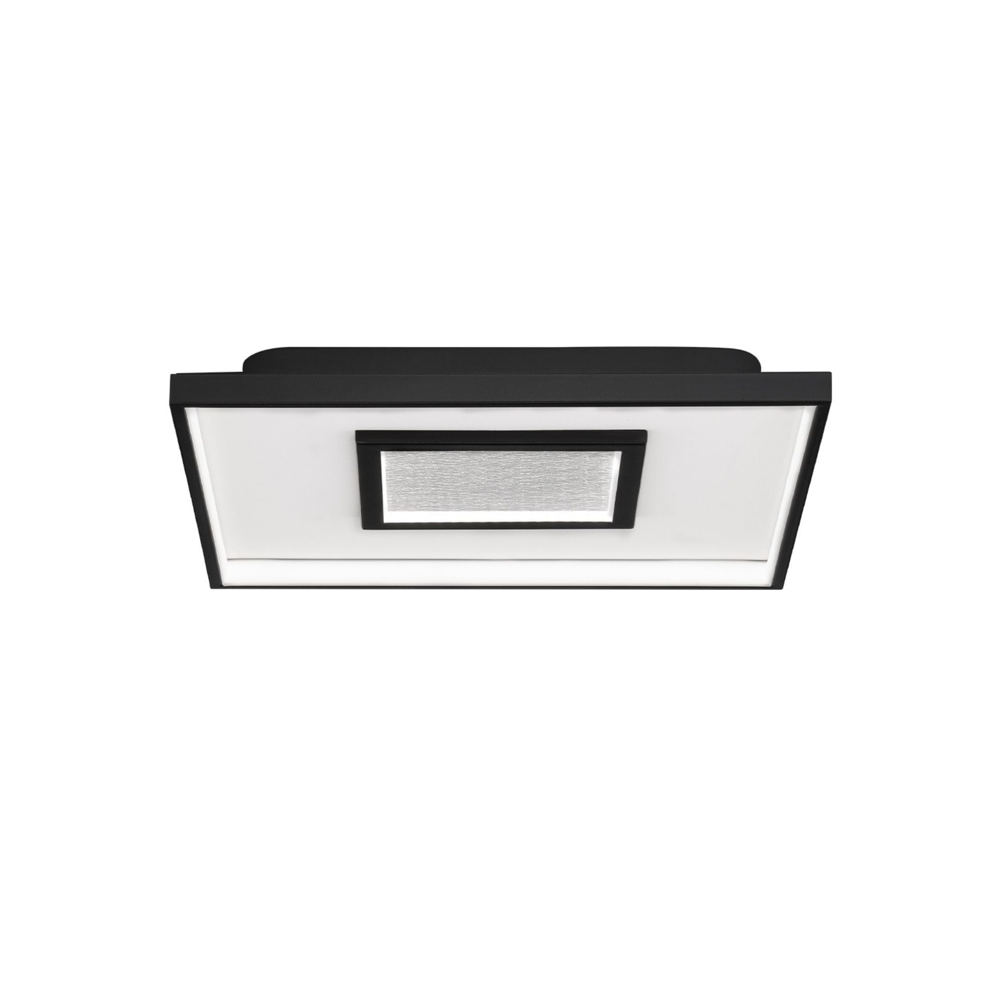 Pinpoint 16" Square LED Flush Mount, 4CCT, Black Finish
