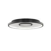 Pinpoint 16" Round LED Flush Mount, 4CCT, Black Finish