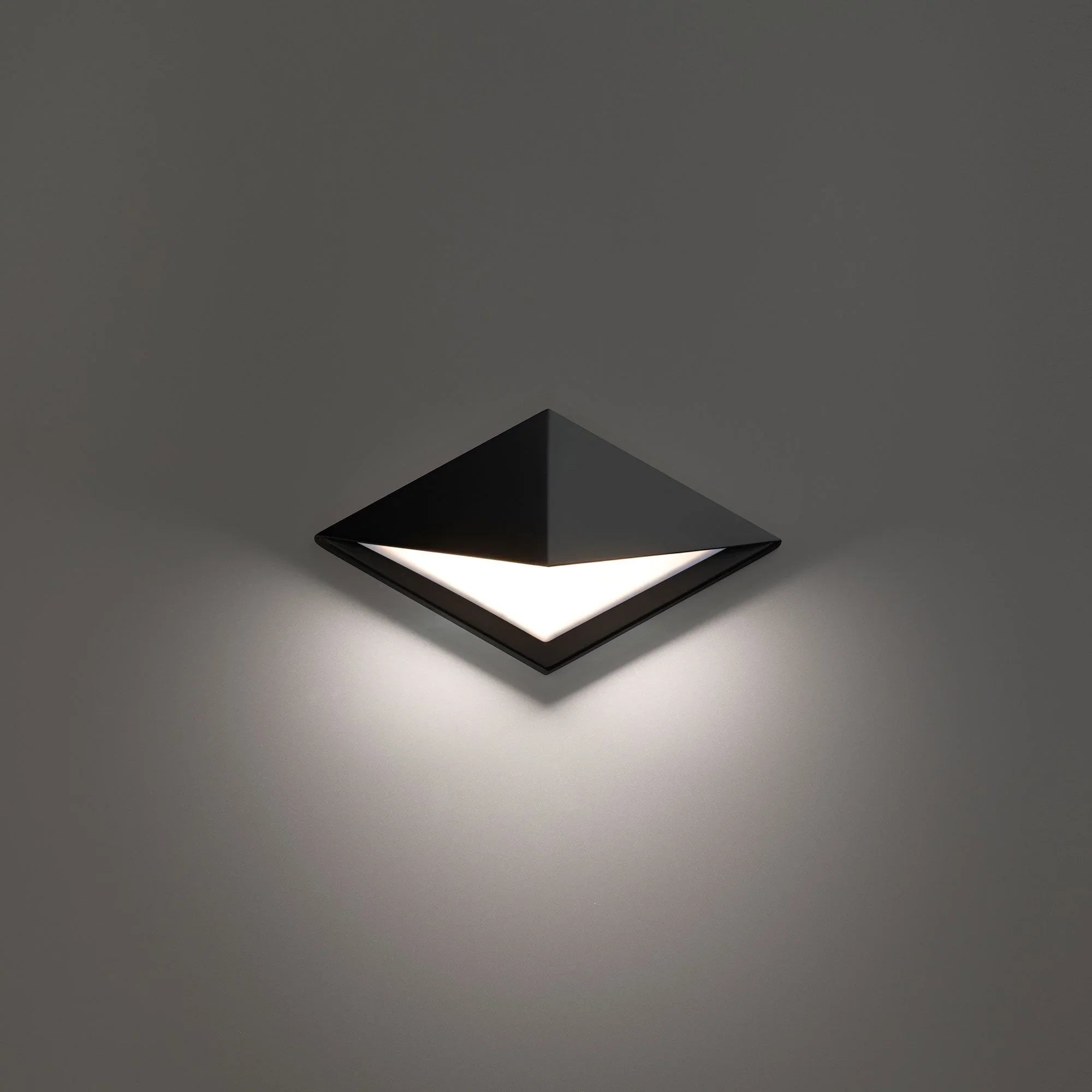 Pique 12" LED Outdoor Wall Sconce, 4CCT, Black Finish