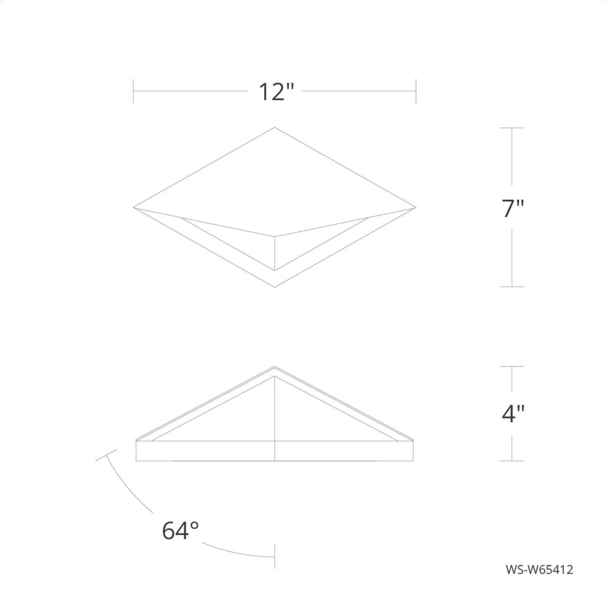 Pique 12" LED Outdoor Wall Sconce, 4CCT, Black Finish